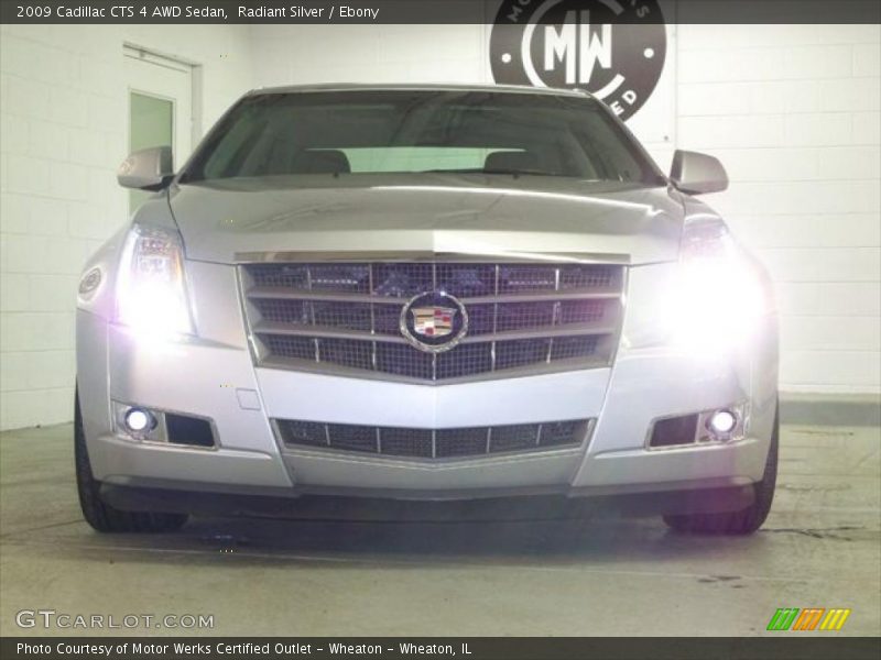 Radiant Silver / Ebony 2009 Cadillac CTS 4 AWD Sedan