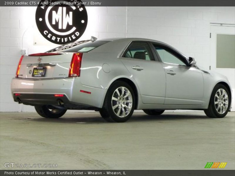Radiant Silver / Ebony 2009 Cadillac CTS 4 AWD Sedan