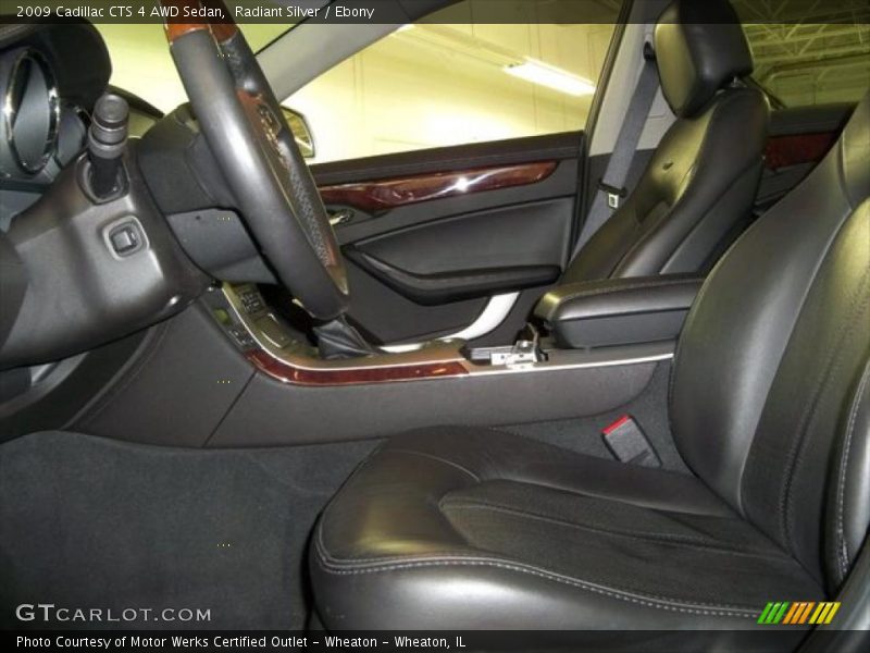 Radiant Silver / Ebony 2009 Cadillac CTS 4 AWD Sedan