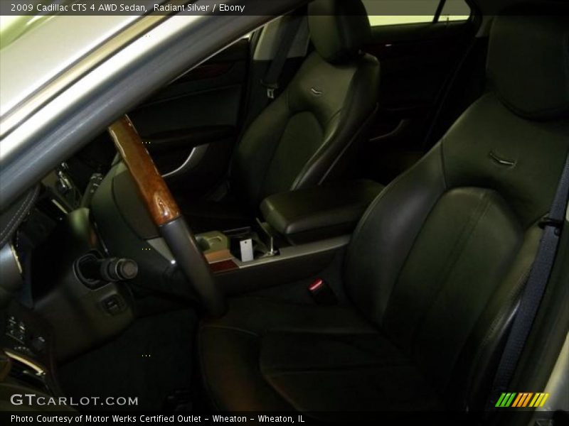 Radiant Silver / Ebony 2009 Cadillac CTS 4 AWD Sedan