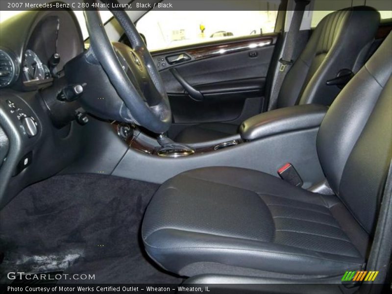 Black / Black 2007 Mercedes-Benz C 280 4Matic Luxury