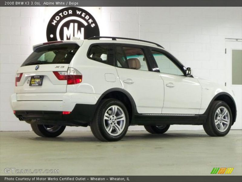 Alpine White / Beige 2008 BMW X3 3.0si