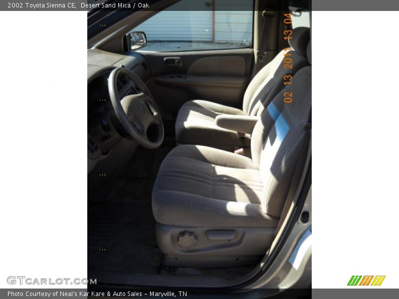 Desert Sand Mica / Oak 2002 Toyota Sienna CE