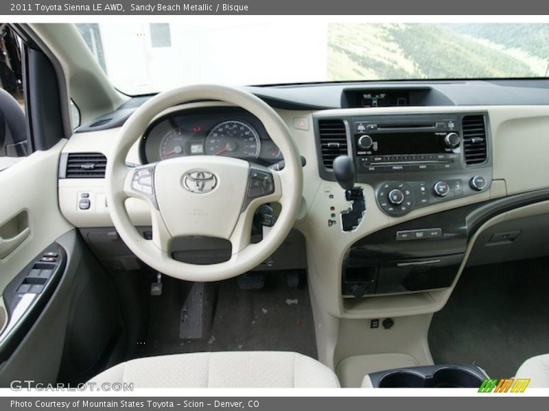 Dashboard of 2011 Sienna LE AWD