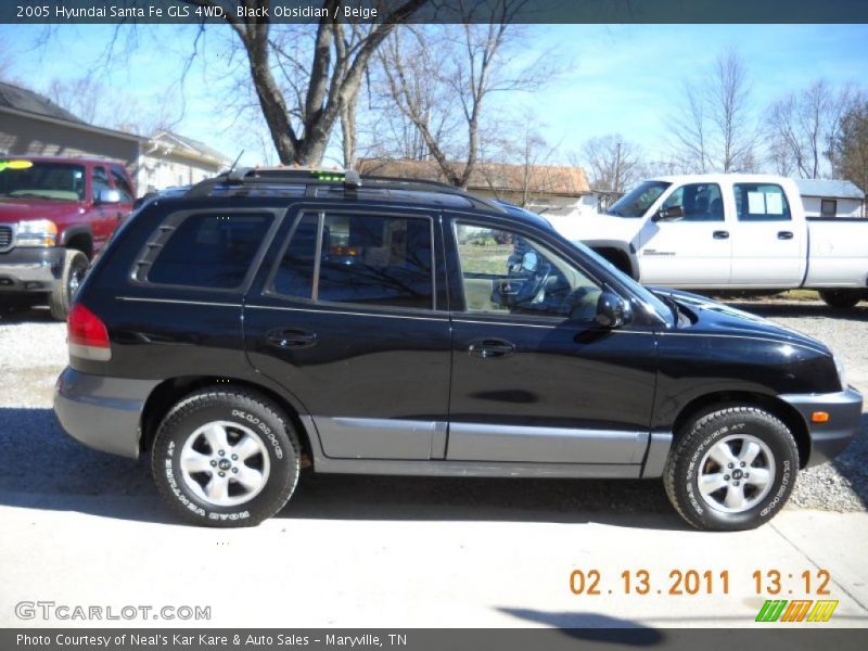 Black Obsidian / Beige 2005 Hyundai Santa Fe GLS 4WD