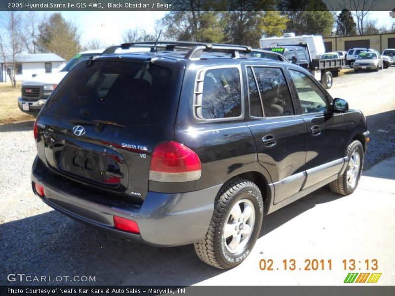 Black Obsidian / Beige 2005 Hyundai Santa Fe GLS 4WD