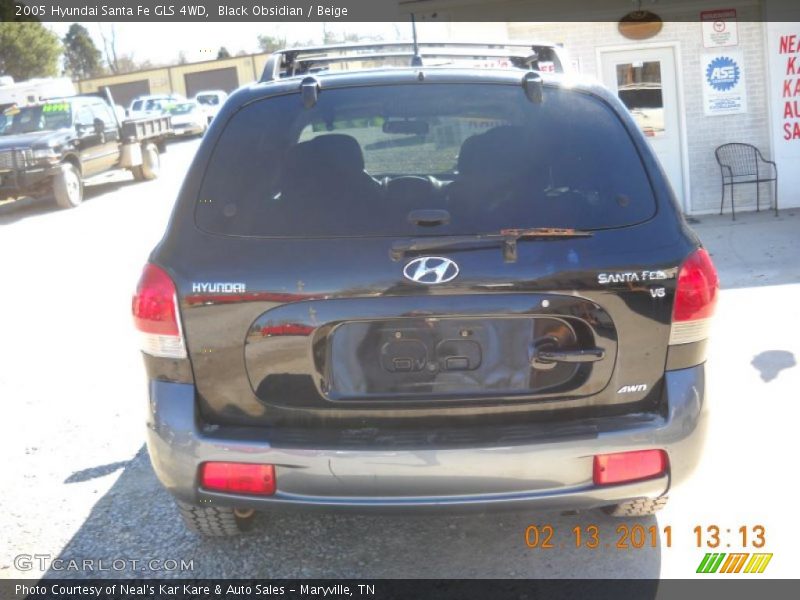 Black Obsidian / Beige 2005 Hyundai Santa Fe GLS 4WD