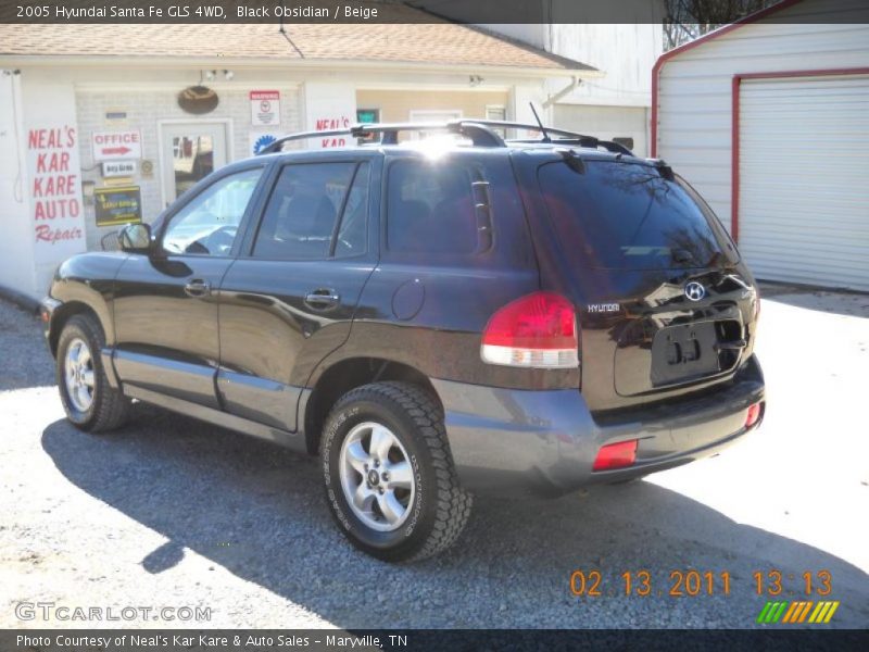 Black Obsidian / Beige 2005 Hyundai Santa Fe GLS 4WD