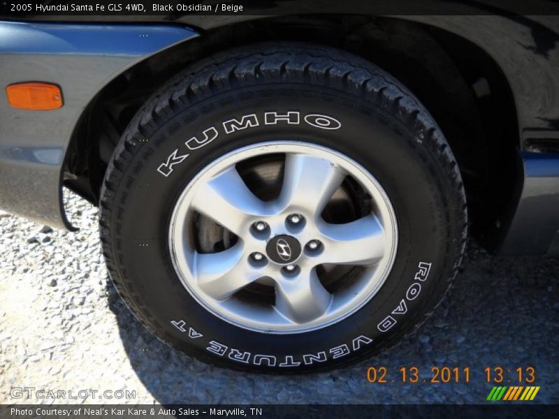 Black Obsidian / Beige 2005 Hyundai Santa Fe GLS 4WD