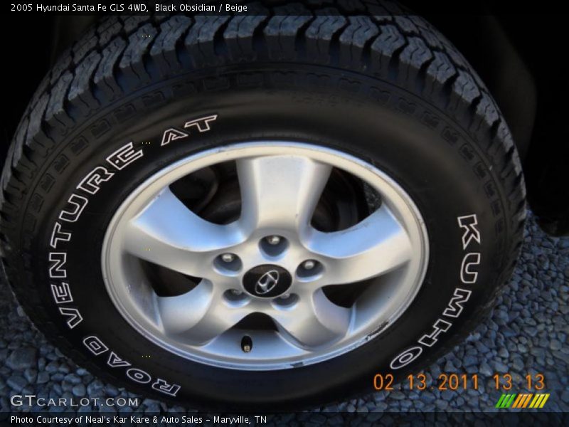 Black Obsidian / Beige 2005 Hyundai Santa Fe GLS 4WD
