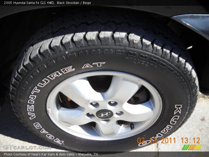 Black Obsidian / Beige 2005 Hyundai Santa Fe GLS 4WD