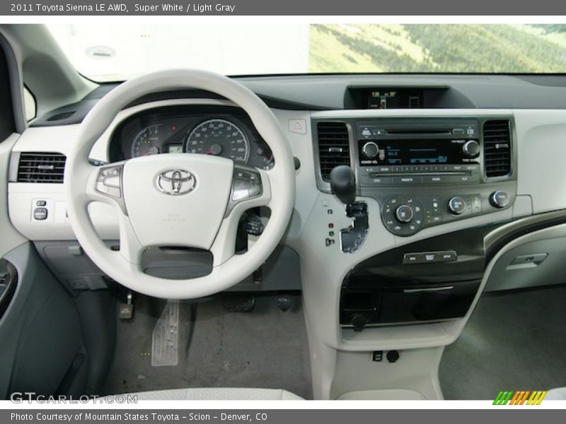 Dashboard of 2011 Sienna LE AWD