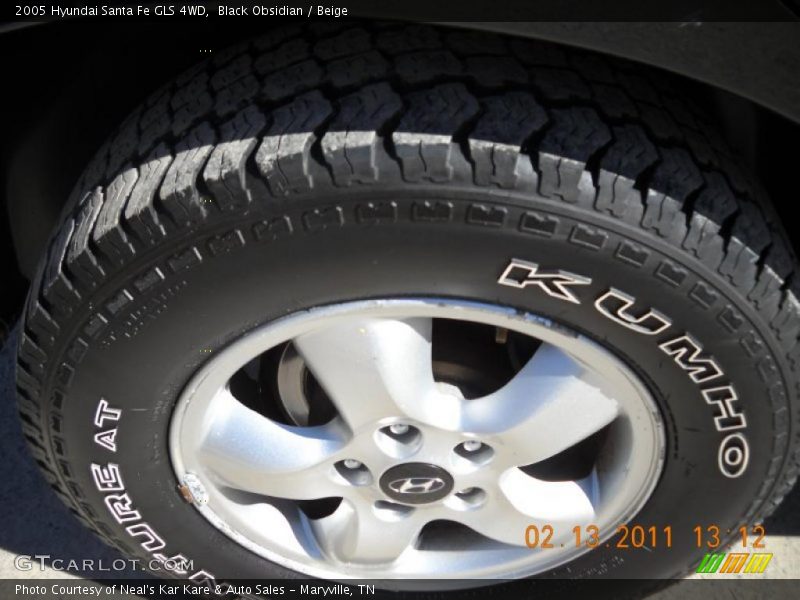 Black Obsidian / Beige 2005 Hyundai Santa Fe GLS 4WD