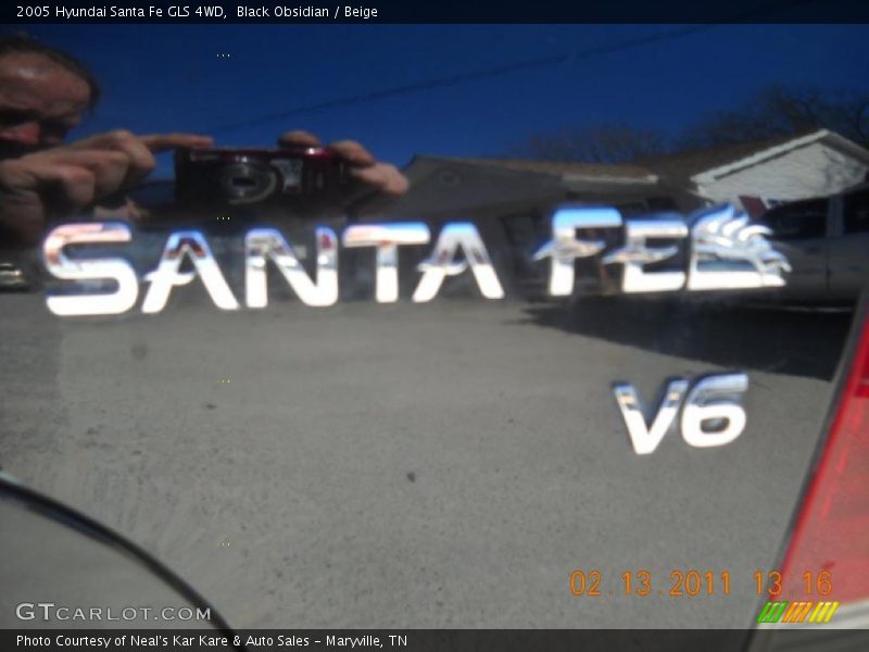 Black Obsidian / Beige 2005 Hyundai Santa Fe GLS 4WD