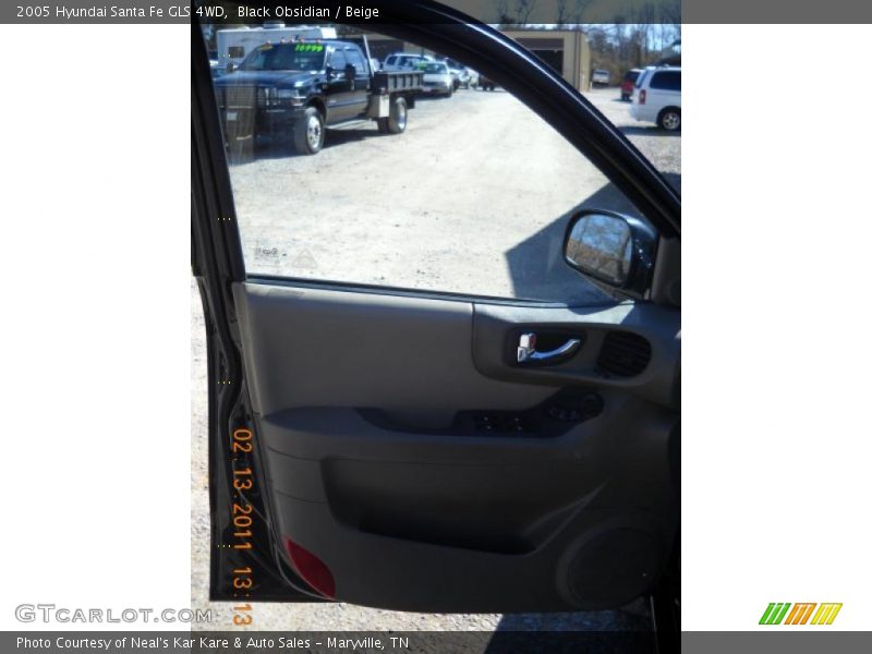 Black Obsidian / Beige 2005 Hyundai Santa Fe GLS 4WD
