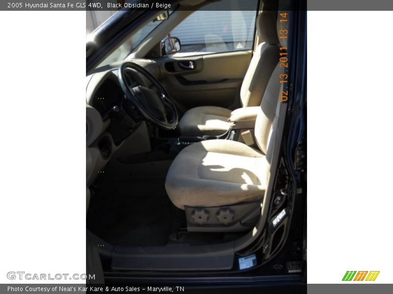 Black Obsidian / Beige 2005 Hyundai Santa Fe GLS 4WD