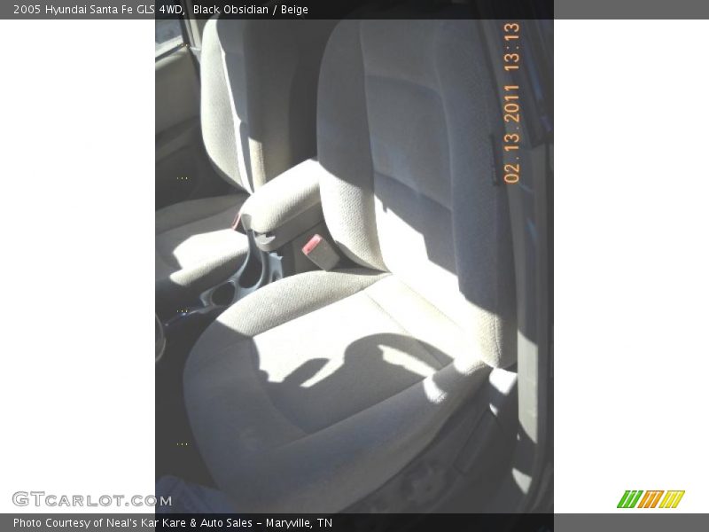 Black Obsidian / Beige 2005 Hyundai Santa Fe GLS 4WD