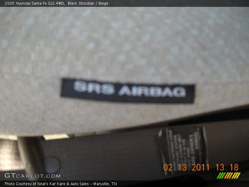 Black Obsidian / Beige 2005 Hyundai Santa Fe GLS 4WD