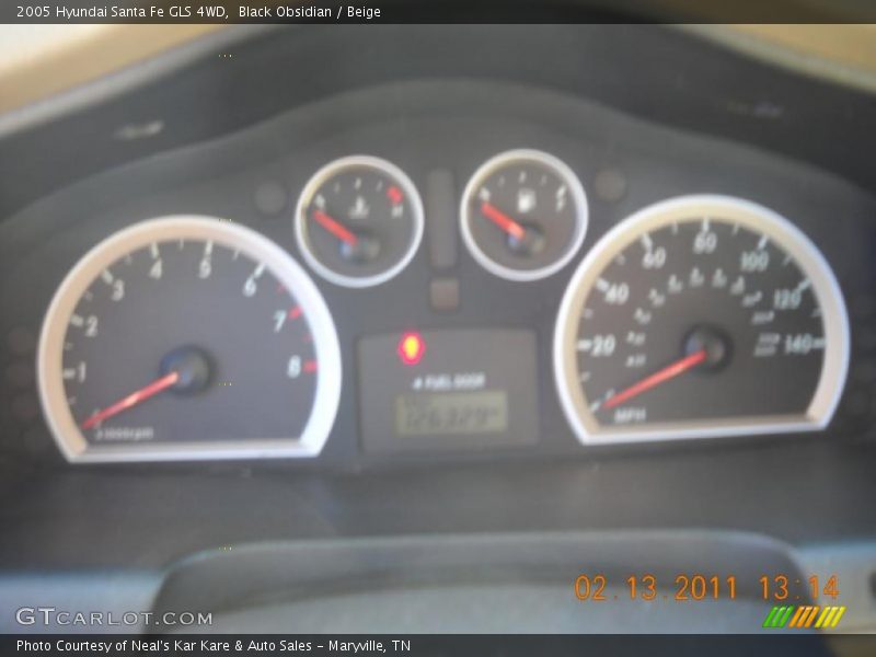 Black Obsidian / Beige 2005 Hyundai Santa Fe GLS 4WD