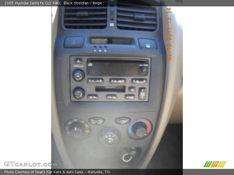 Black Obsidian / Beige 2005 Hyundai Santa Fe GLS 4WD