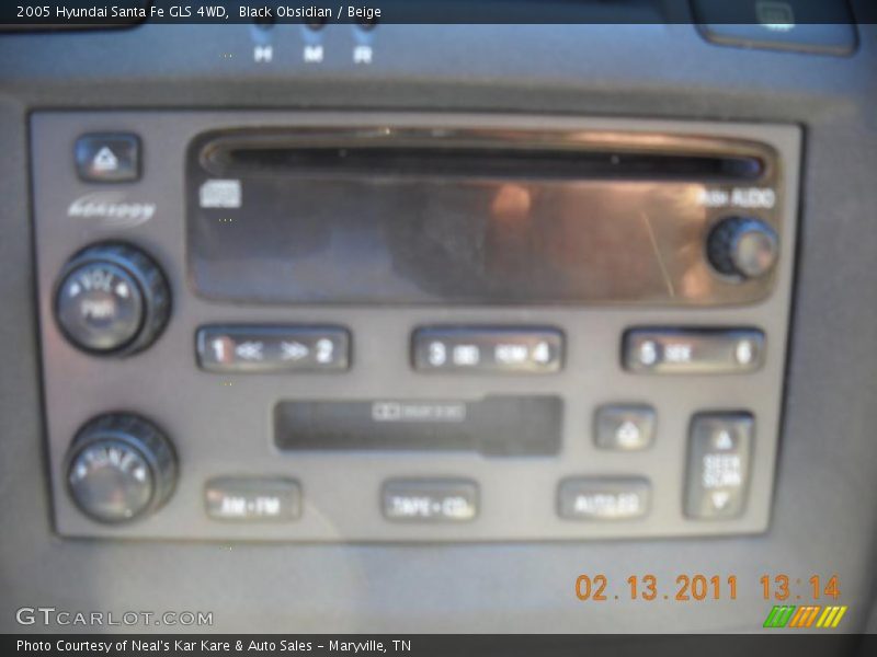 Black Obsidian / Beige 2005 Hyundai Santa Fe GLS 4WD