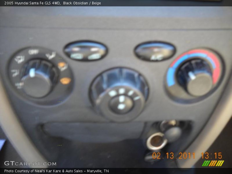 Black Obsidian / Beige 2005 Hyundai Santa Fe GLS 4WD