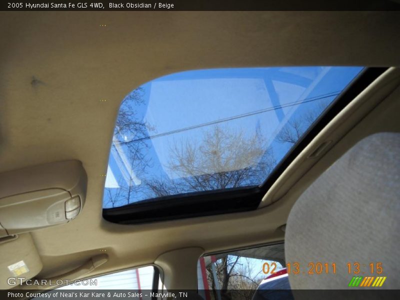 Black Obsidian / Beige 2005 Hyundai Santa Fe GLS 4WD