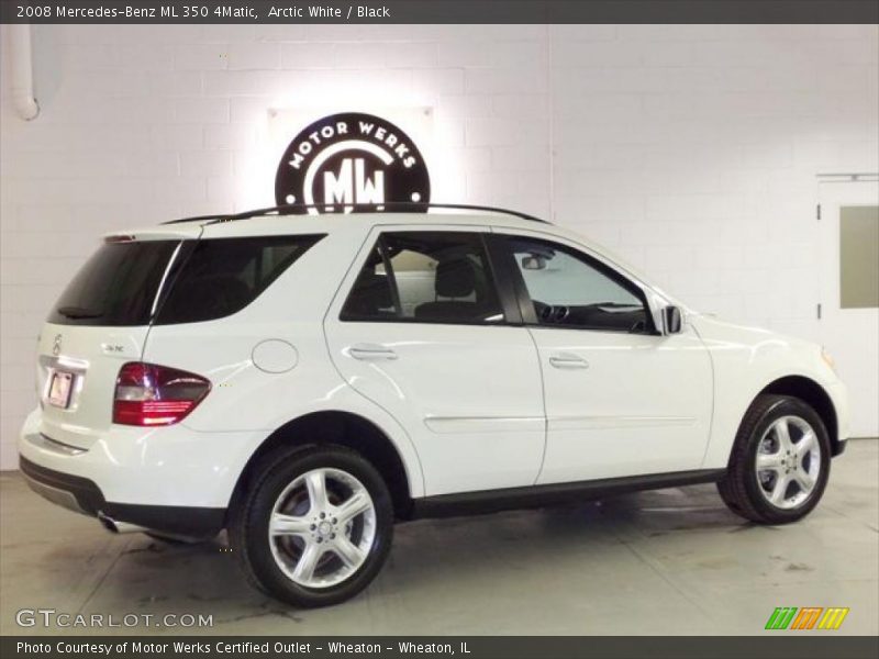 Arctic White / Black 2008 Mercedes-Benz ML 350 4Matic