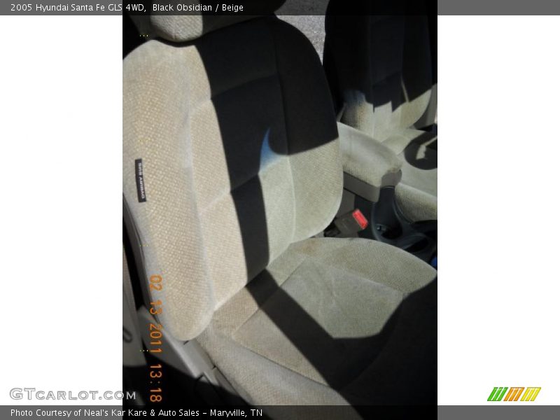 Black Obsidian / Beige 2005 Hyundai Santa Fe GLS 4WD
