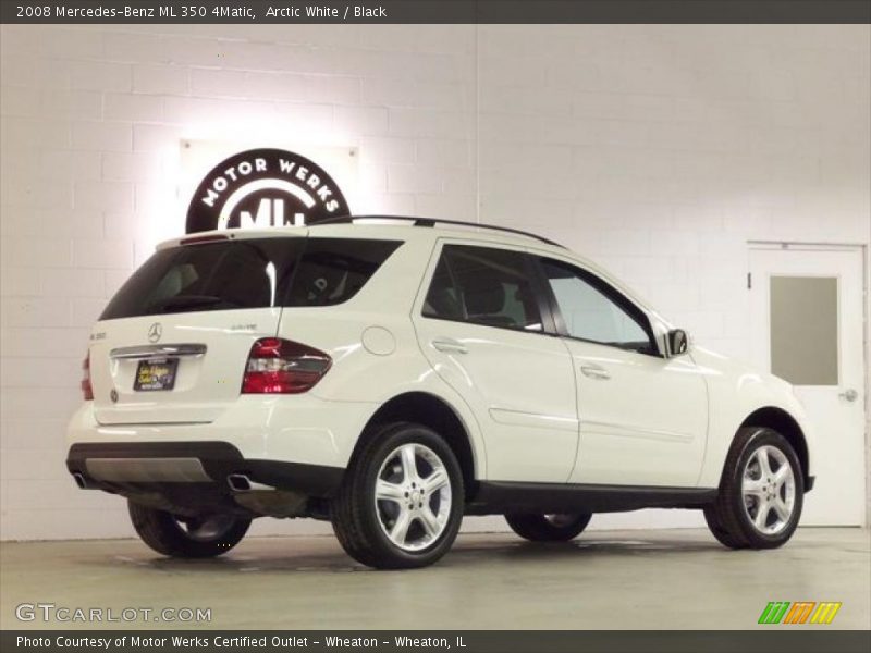 Arctic White / Black 2008 Mercedes-Benz ML 350 4Matic