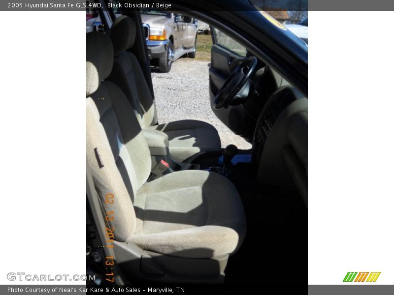 Black Obsidian / Beige 2005 Hyundai Santa Fe GLS 4WD