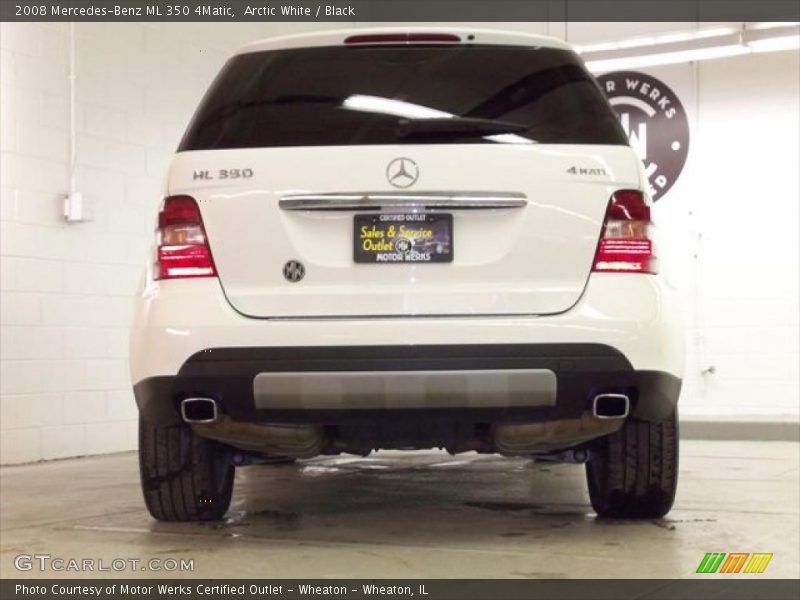 Arctic White / Black 2008 Mercedes-Benz ML 350 4Matic