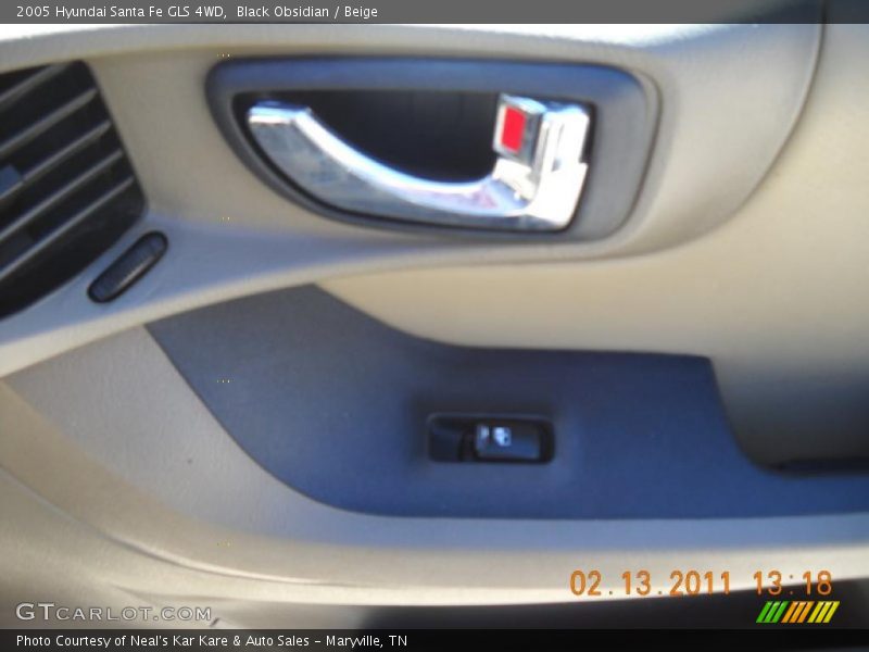 Black Obsidian / Beige 2005 Hyundai Santa Fe GLS 4WD