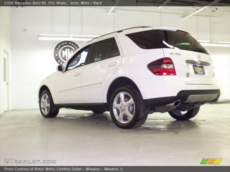 Arctic White / Black 2008 Mercedes-Benz ML 350 4Matic