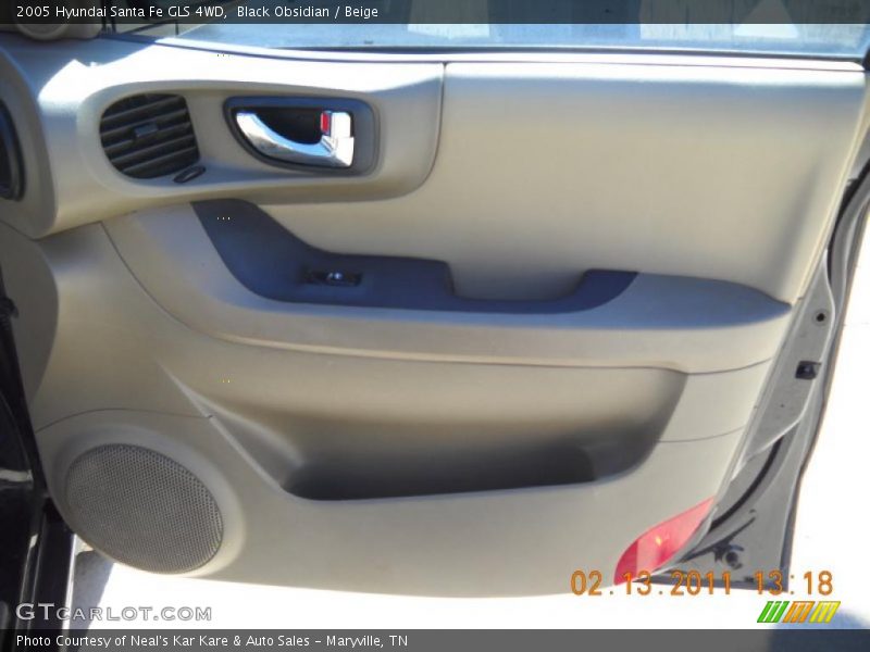 Black Obsidian / Beige 2005 Hyundai Santa Fe GLS 4WD