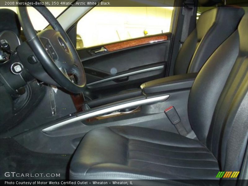 Arctic White / Black 2008 Mercedes-Benz ML 350 4Matic