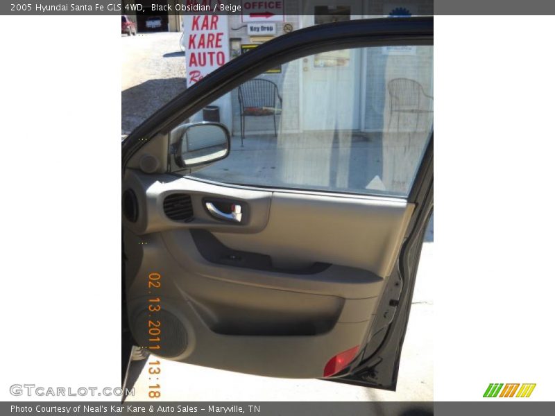Black Obsidian / Beige 2005 Hyundai Santa Fe GLS 4WD