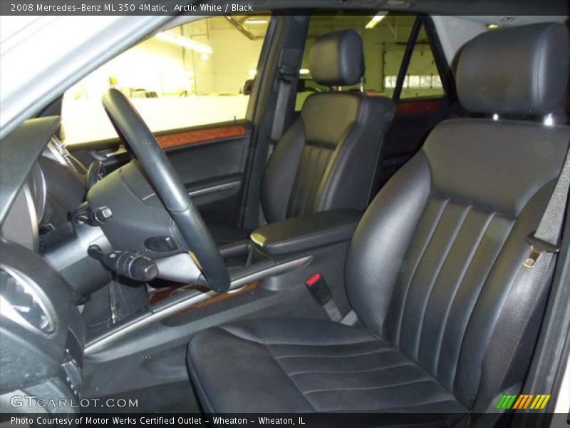 Arctic White / Black 2008 Mercedes-Benz ML 350 4Matic