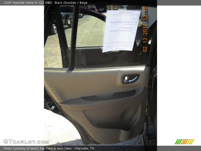 Black Obsidian / Beige 2005 Hyundai Santa Fe GLS 4WD