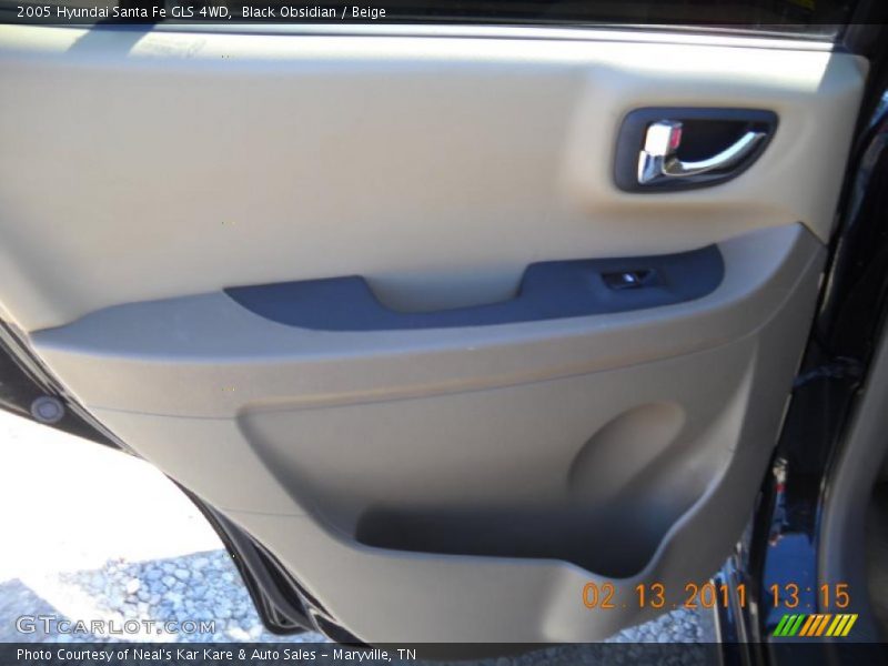 Black Obsidian / Beige 2005 Hyundai Santa Fe GLS 4WD