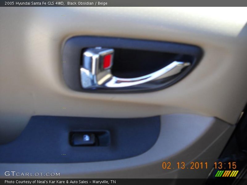 Black Obsidian / Beige 2005 Hyundai Santa Fe GLS 4WD