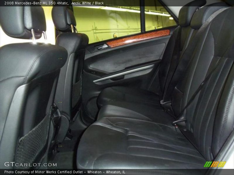 Arctic White / Black 2008 Mercedes-Benz ML 350 4Matic