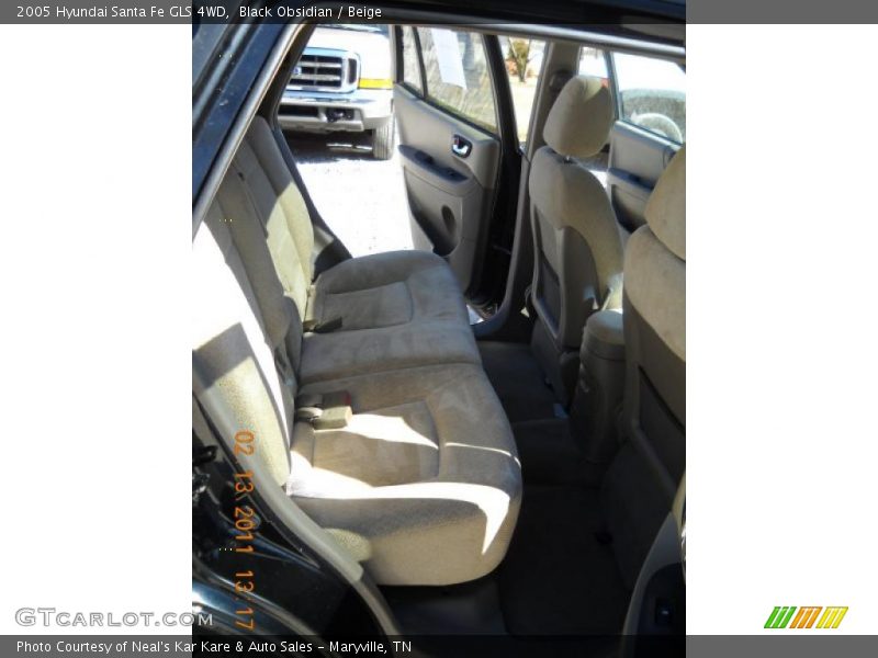 Black Obsidian / Beige 2005 Hyundai Santa Fe GLS 4WD