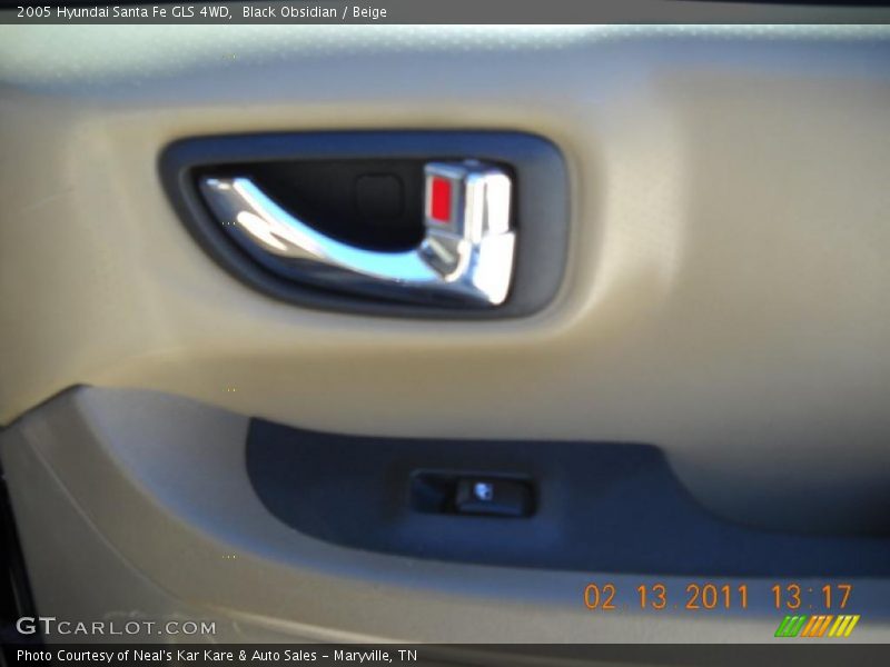 Black Obsidian / Beige 2005 Hyundai Santa Fe GLS 4WD