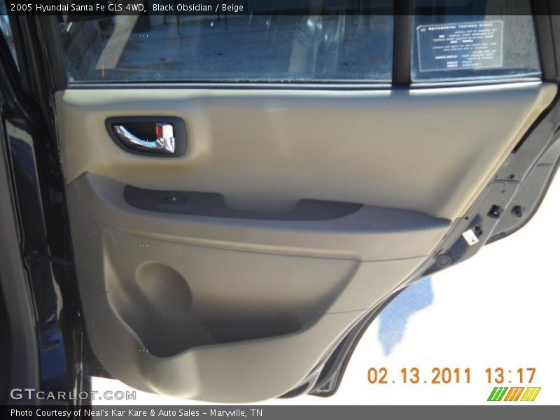Black Obsidian / Beige 2005 Hyundai Santa Fe GLS 4WD