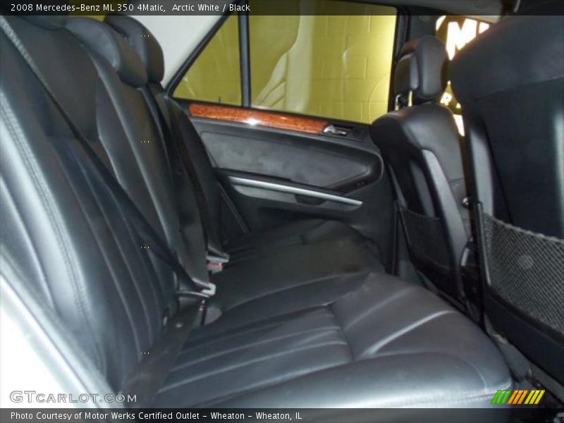 Arctic White / Black 2008 Mercedes-Benz ML 350 4Matic