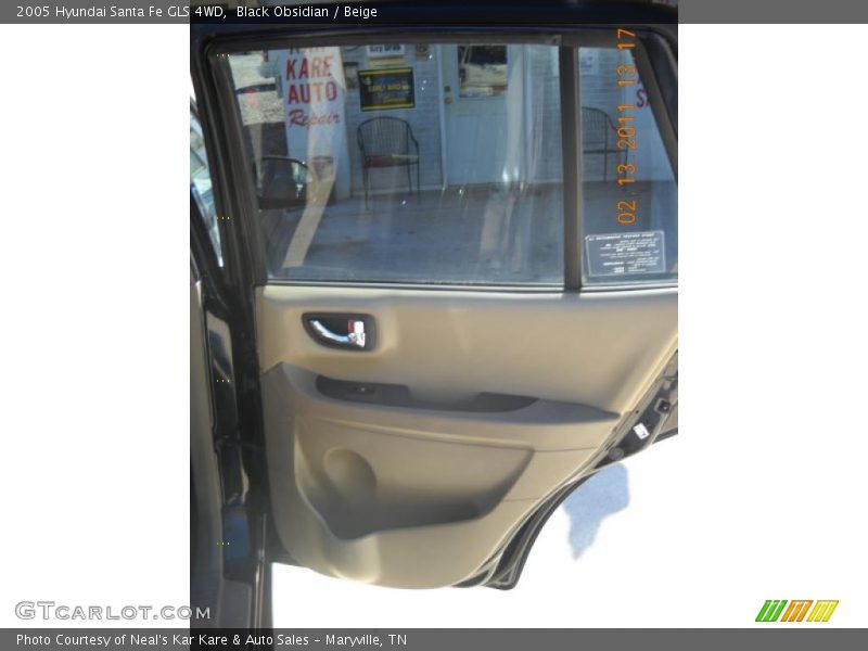 Black Obsidian / Beige 2005 Hyundai Santa Fe GLS 4WD