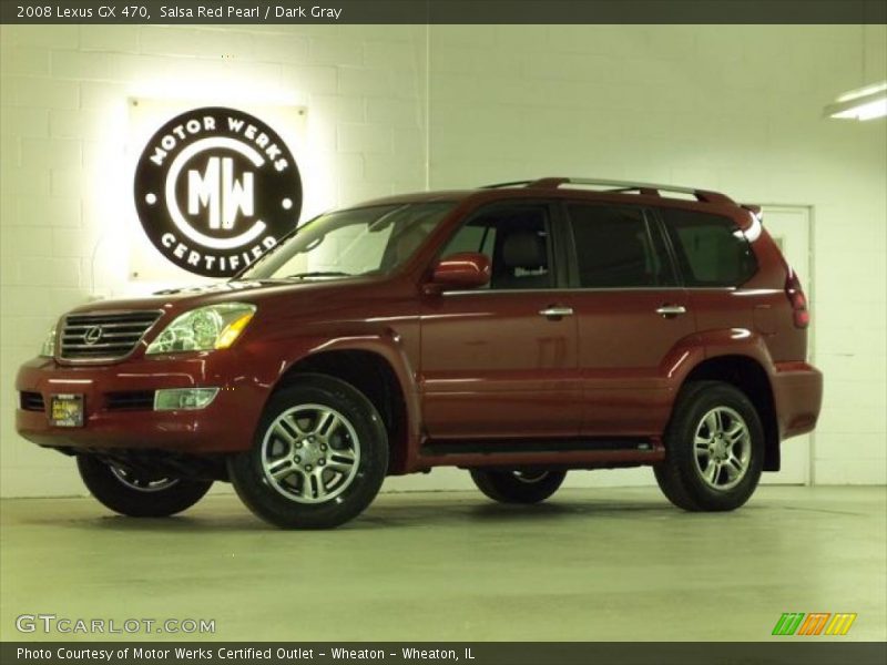 Salsa Red Pearl / Dark Gray 2008 Lexus GX 470