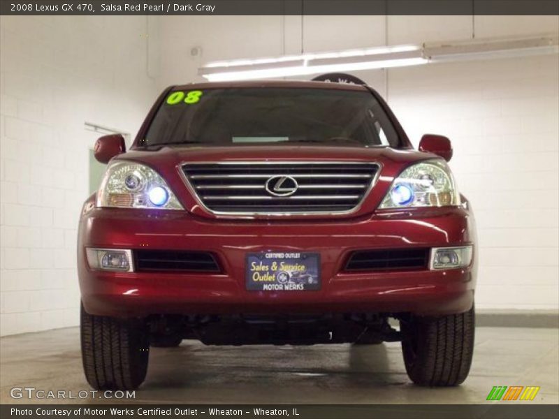 Salsa Red Pearl / Dark Gray 2008 Lexus GX 470