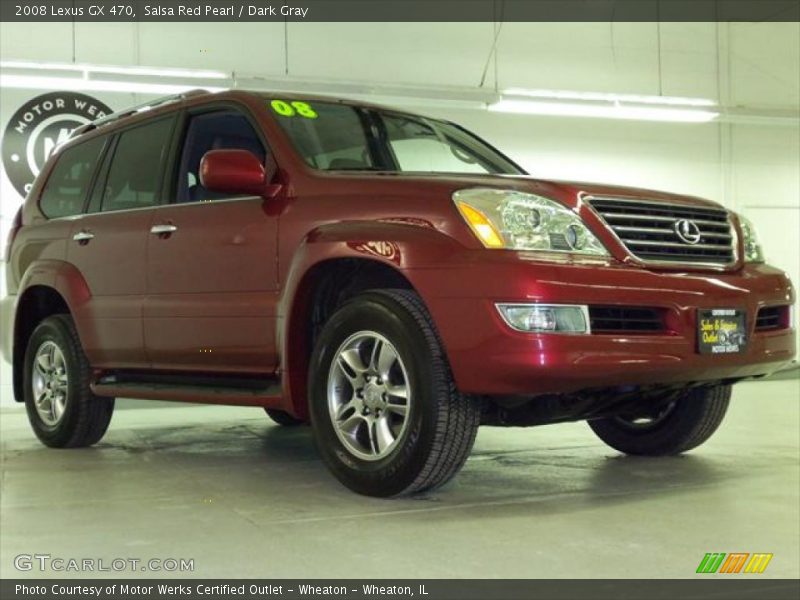 Salsa Red Pearl / Dark Gray 2008 Lexus GX 470